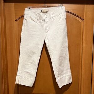 GAP Women's Cropped White Jeans